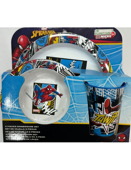 SET VAJILLA SPIDERMAN