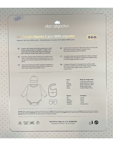 SET RECIEN NACIDO 5 PCS