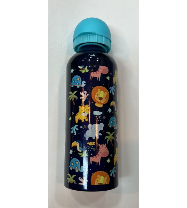 BOTELLA ANIMALES  AZUL MARINO
