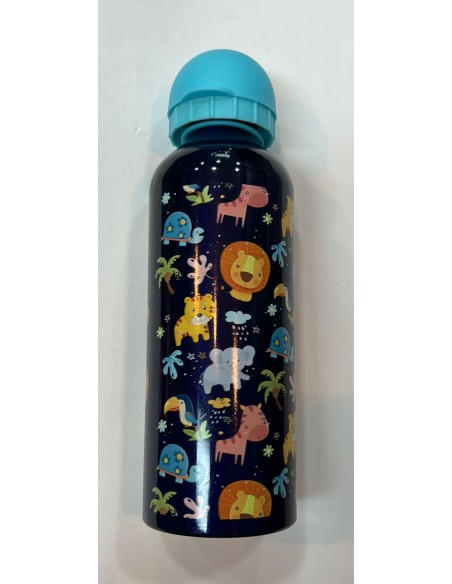 BOTELLA ANIMALES  AZUL MARINO