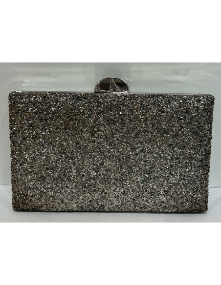 BOLSO PIEDRITAS PLATEADO