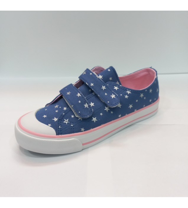 ZAPATILLAS LONA VELCRO ESTRELLAS
