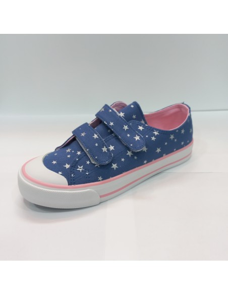 ZAPATILLAS LONA VELCRO ESTRELLAS