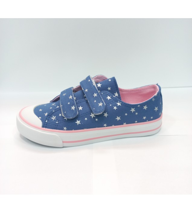ZAPATILLAS LONA VELCRO ESTRELLAS 2