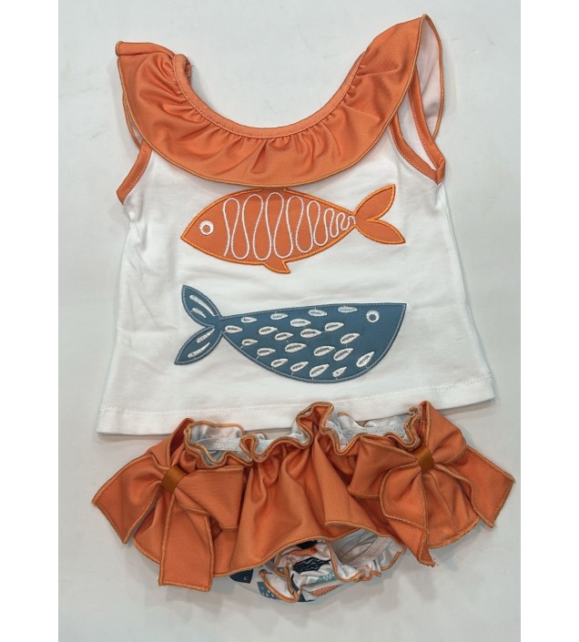 CONJUNTO BAÑADOR PEZ NIÑA