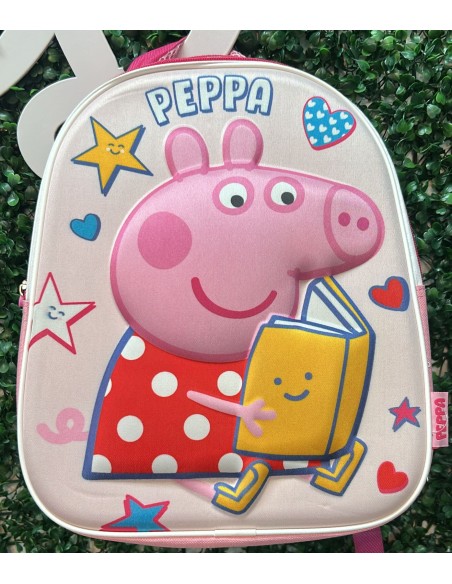 MOCHILA PEPPA FELIZ CON SU LIBRO