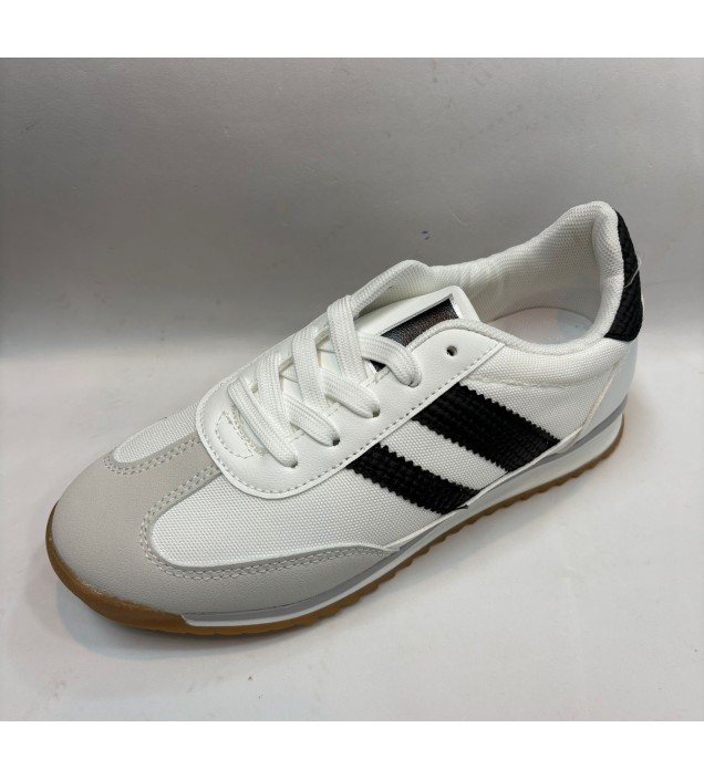 ZAPATILLA BLANCA RAYAS 2