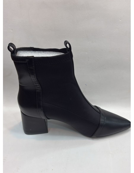 BOTIN ELASTICO NEGRO / BEIGE