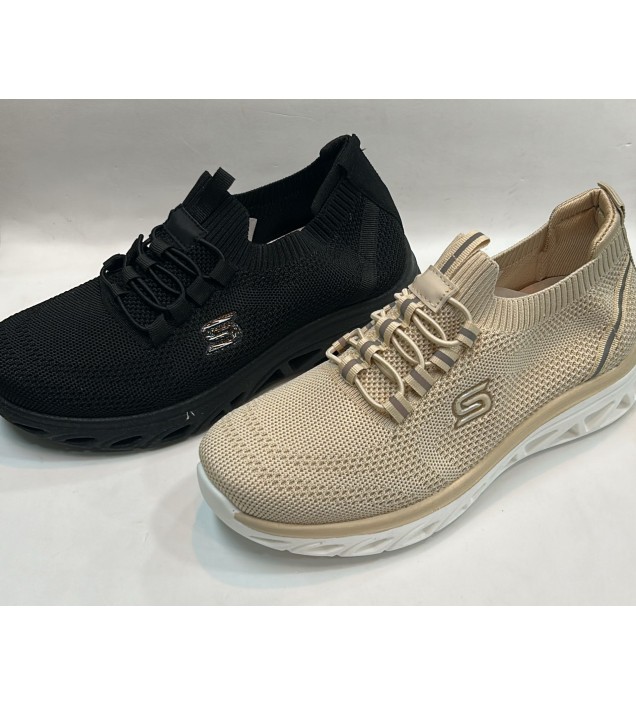 ZAPATILLAS BEIG / NEGRAS  ( S )