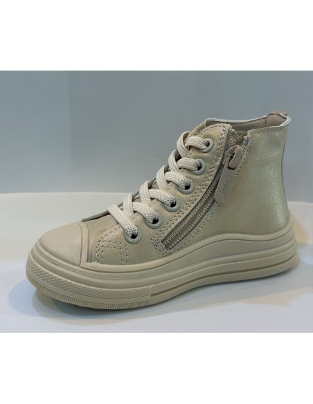 ZAPATILLAS ALTAS ORO / MARRON