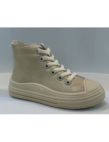 ZAPATILLAS ALTAS ORO / MARRON