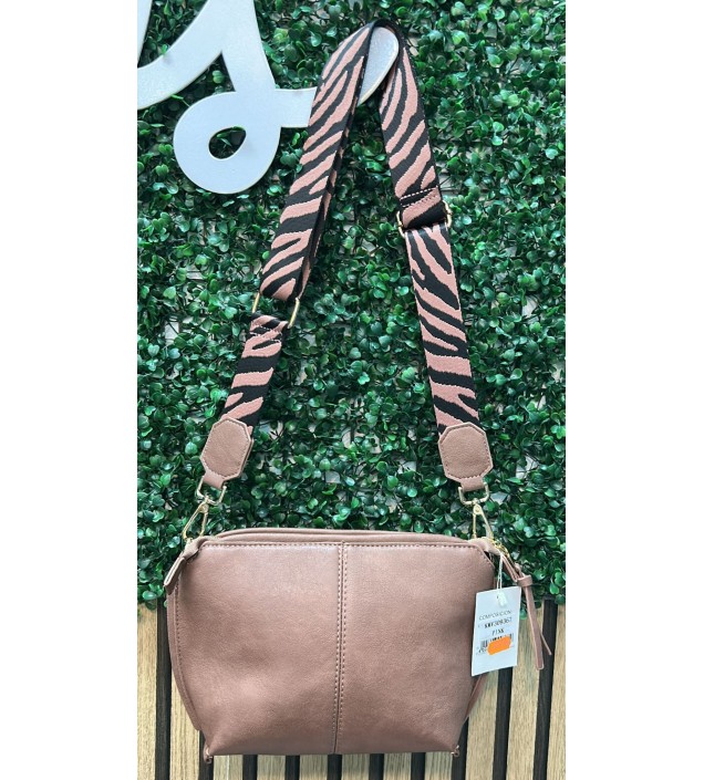 BOLSO CORREA BANDOLERA ANIMAL PRINT