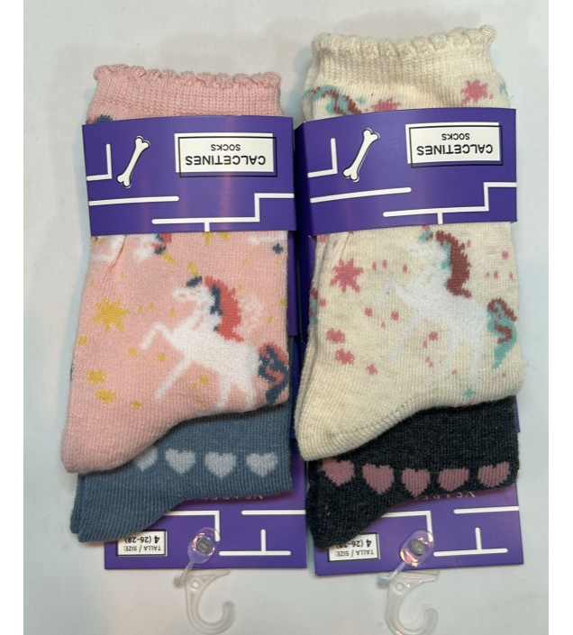 CALCETINES ISABEL MORA NIÑA UNICORNIO