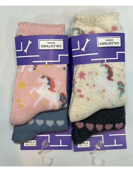 CALCETINES ISABEL MORA NIÑA UNICORNIO