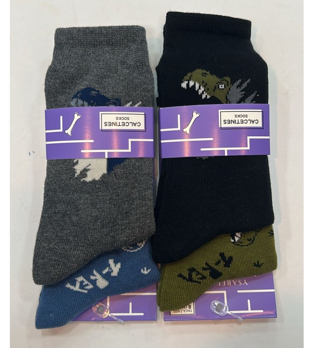 CALCETINES ISABEL MORA DINOSAURIO