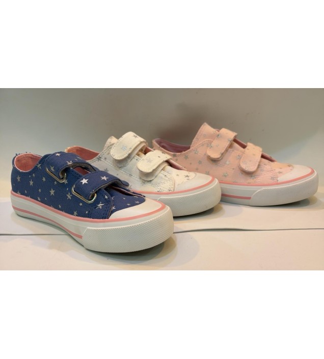 ZAPATILLAS LONA VELCRO ESTRELLAS