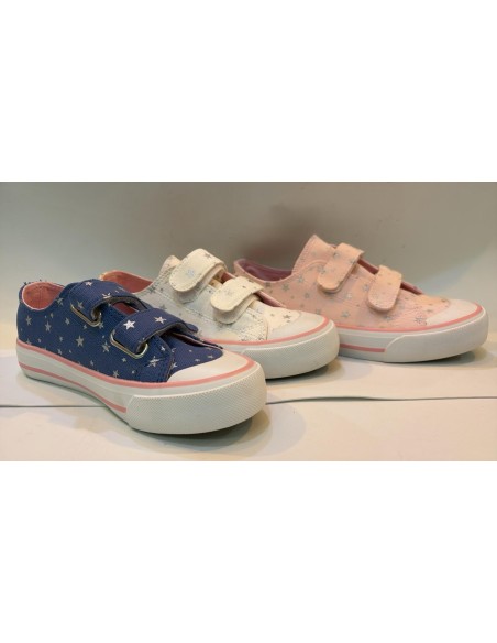 ZAPATILLAS LONA VELCRO ESTRELLAS