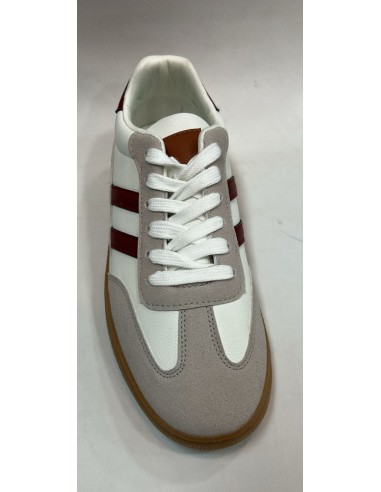 ZAPATILLAS RAYAS BURDEOS