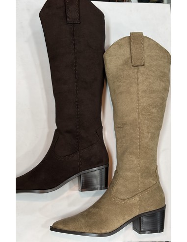 BOTA ALTA MARRON CHOCOLATE / kakhi