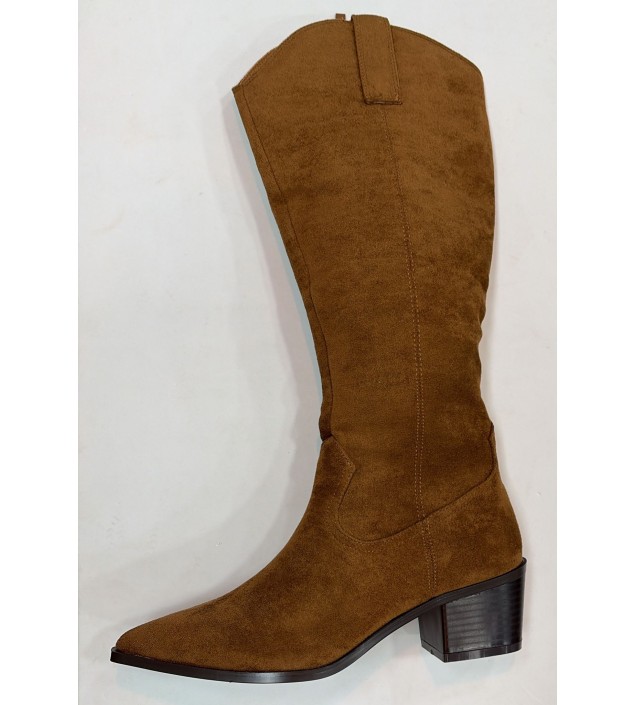 BOTA ALTA CAMEL CREMALLERA LATERAL