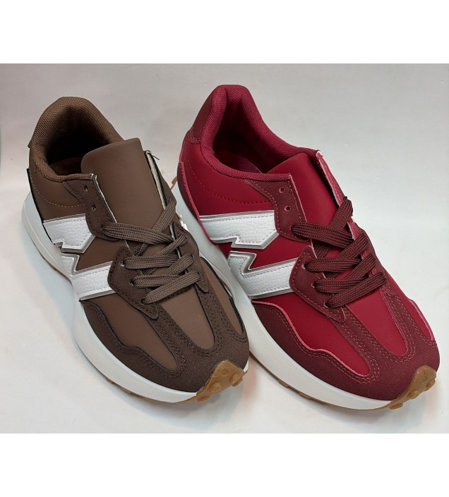 ZAPATILLA N BURDEOS / MARRÓN-PLANTILLA EXTRAIBLE-ACOLCHADA.