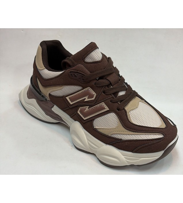 ZAPATILLA N MARRÓN/BEIGE-PLATAFORMA.