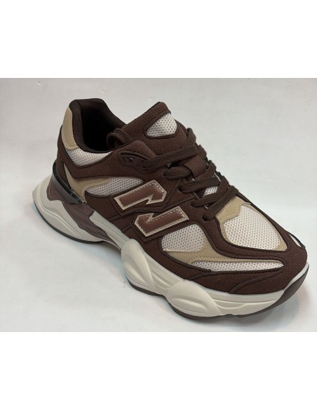 ZAPATILLA N MARRÓN/BEIGE-PLATAFORMA.