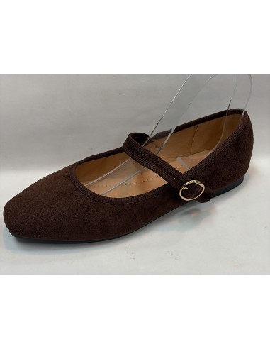 MERCEDITA MARRÓN CHOCOLATE-NEGRA.