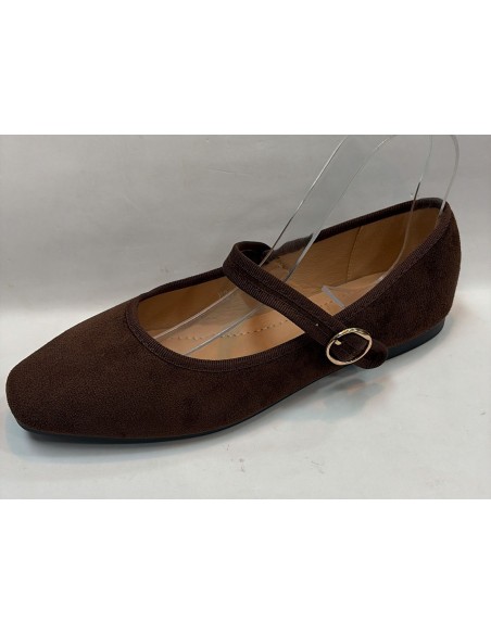 MERCEDITA MARRÓN CHOCOLATE-NEGRA.