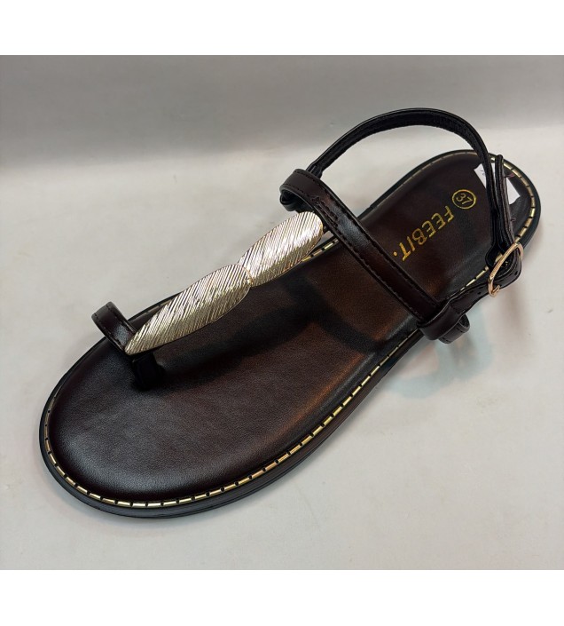 SANDALIA-PLANA-MARRON 2