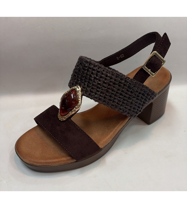 SANDALIA JOYA MARRON