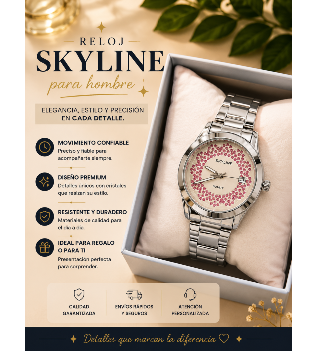 RELOJ PLATEADO ACERO