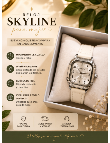 RELOJ BLANCO ACERO