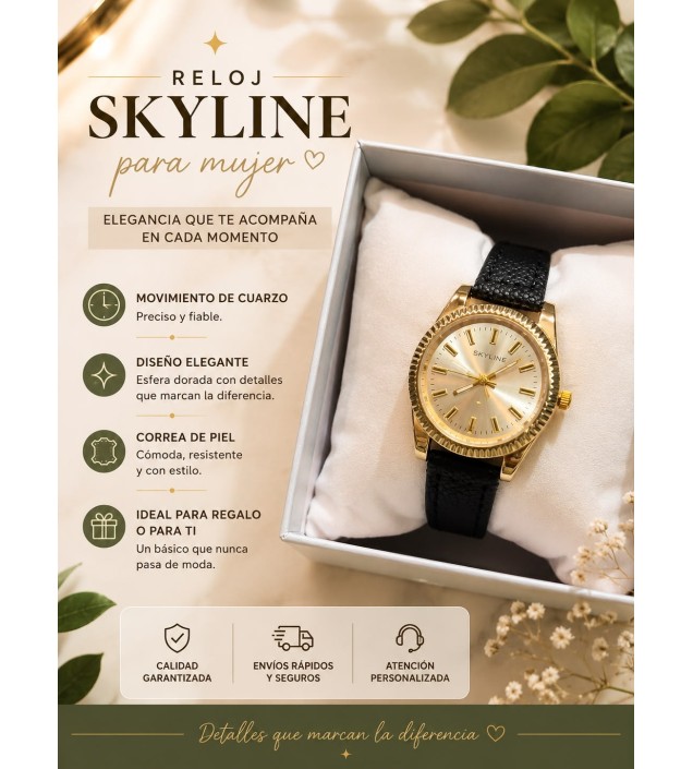RELOJ NEGRO ACERO