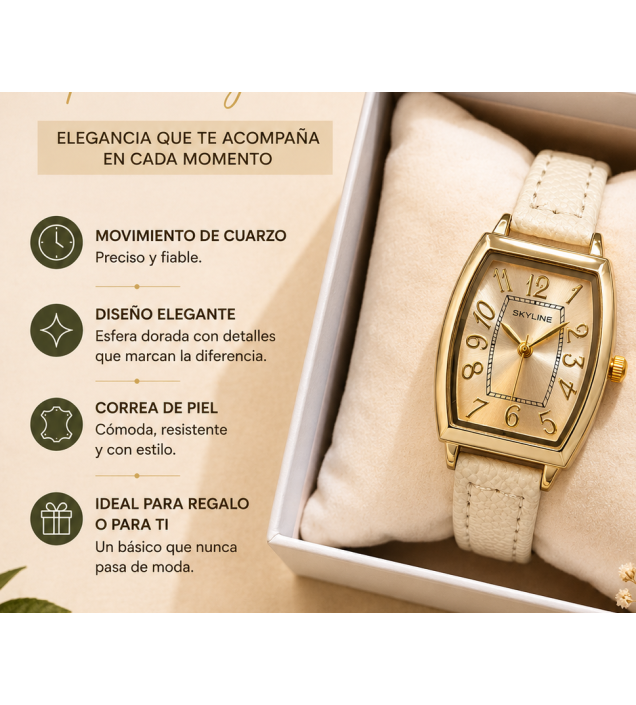 RELOJ BLANCO ACERO