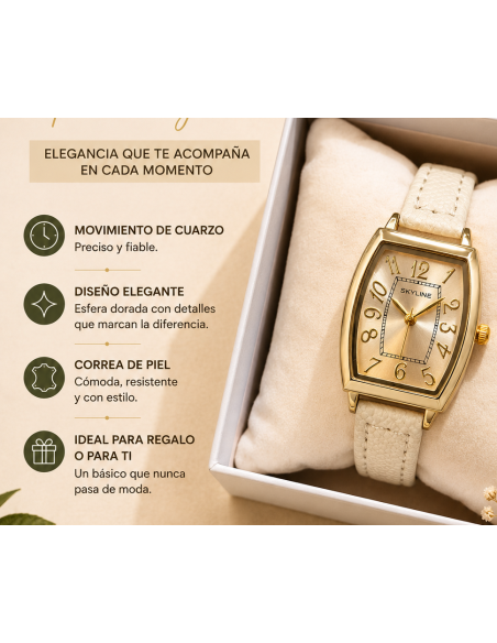 RELOJ BLANCO ACERO