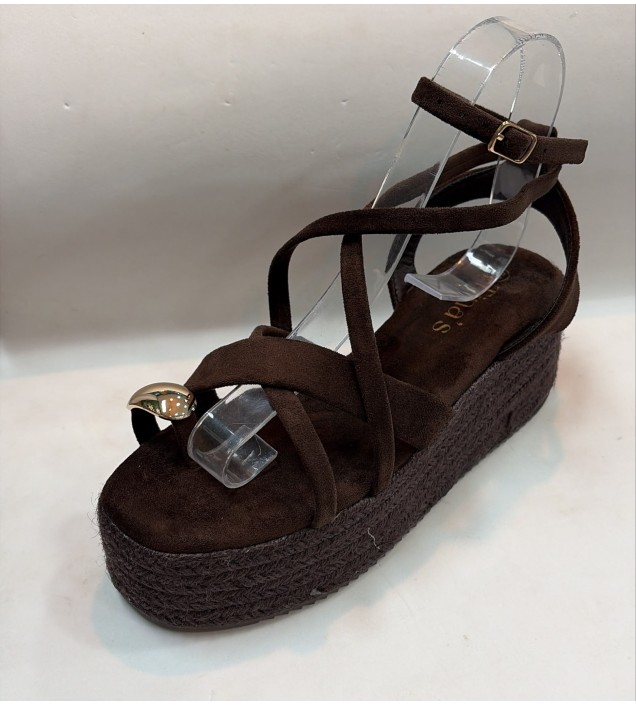 SANDALIA MARRON CHOCOLATE