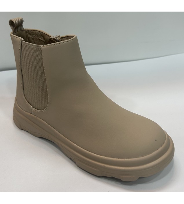 BOTA BEIGE ELÁSTICO