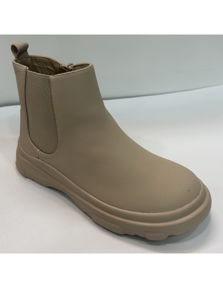 BOTA BEIGE ELÁSTICO