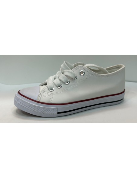 ZAPATILLAS BLANCAS TIPO CONVERS POLIPIEL