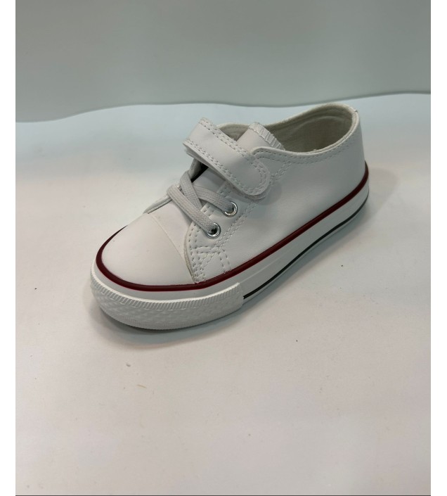ZAPATILLAS BLANCAS TIPO CONVERS POLIPIEL