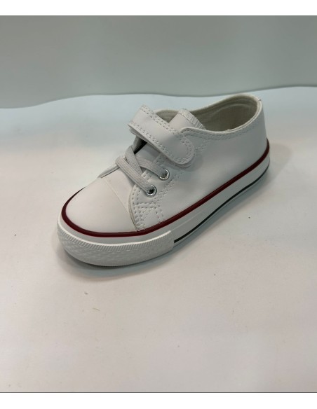 ZAPATILLAS BLANCAS TIPO CONVERS POLIPIEL